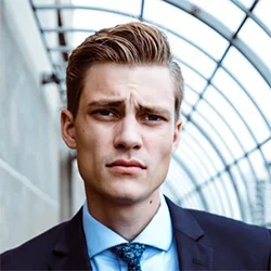 Ảnh đại diện trang thông tin doanh nghiệp phong cách tối giản.