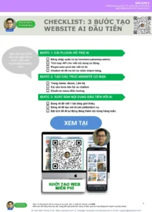 Checklist 3 bước tạo website đơn giản