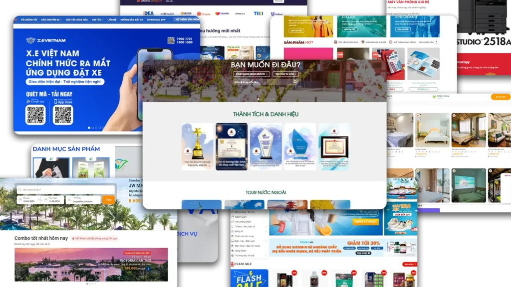 Kết quả thiết kế web học viện San 1440