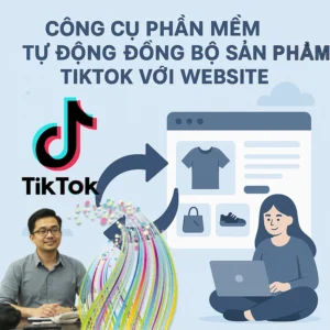 Phần mềm đồng bộ sản phẩm TikTok với website (ảnh minh hoạ)