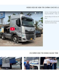 Hình ảnh xe tải vận chuyển hàng hóa